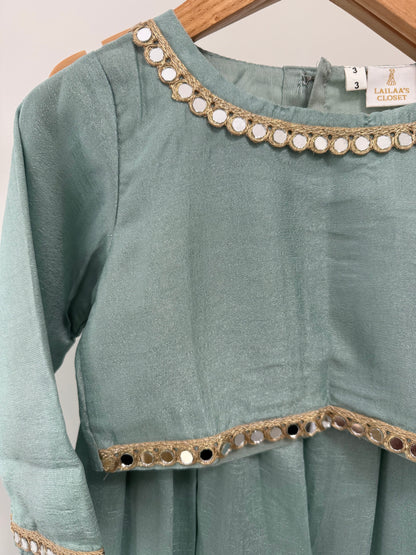 Mirrored lengha - Sea Blue