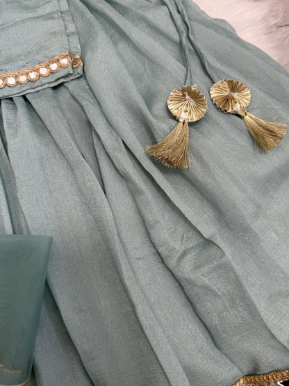 Mirrored lengha - Sea Blue