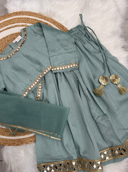Mirrored lengha - Sea Blue