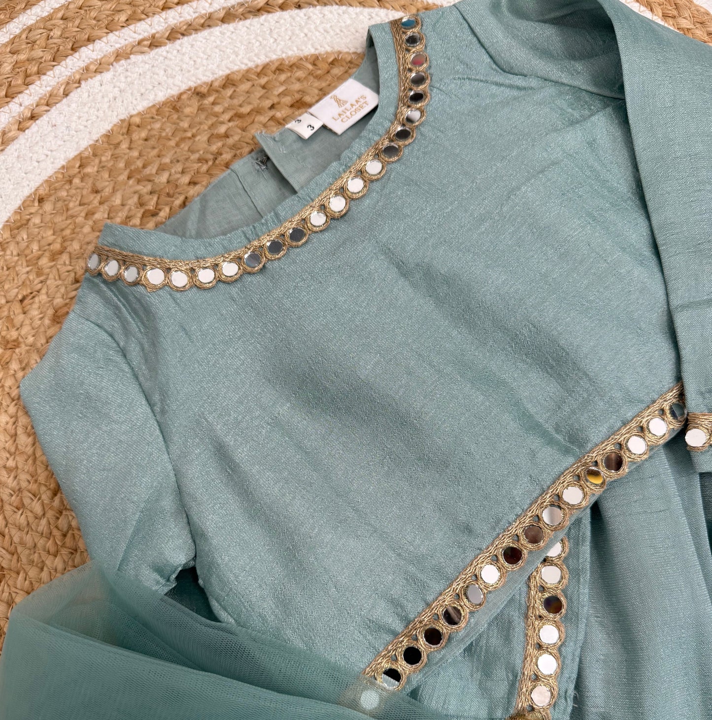 Mirrored lengha - Sea Blue