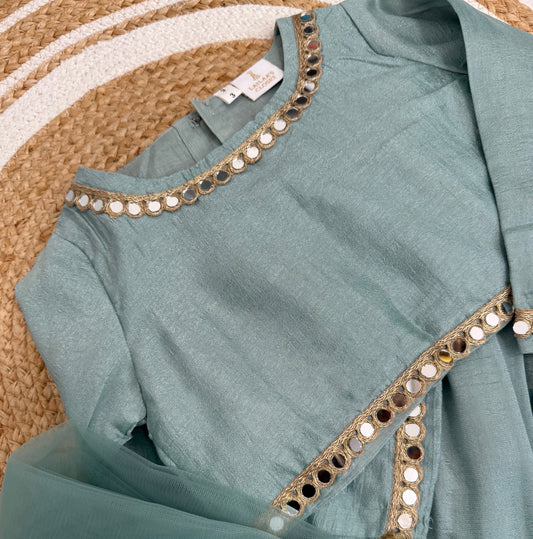 Mirrored lengha - Sea Blue