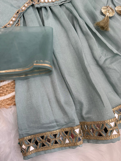 Mirrored lengha - Sea Blue